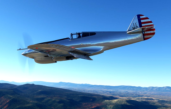 XP40 Repaint for Bigradials P-40B - for Microsoft Flight Simulator