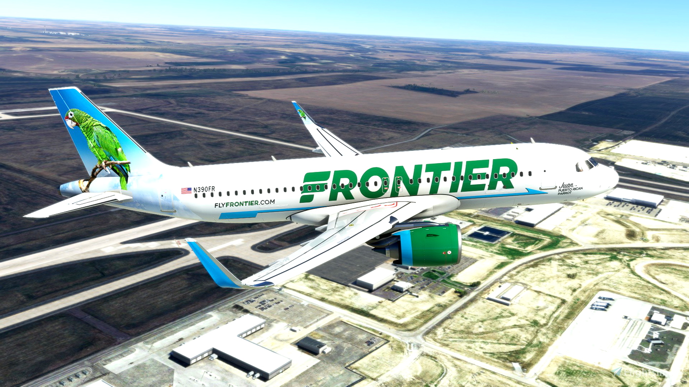 A32NX Frontier Airlines(Juan The Puerto Rican Parrot)[N390FR]8K for