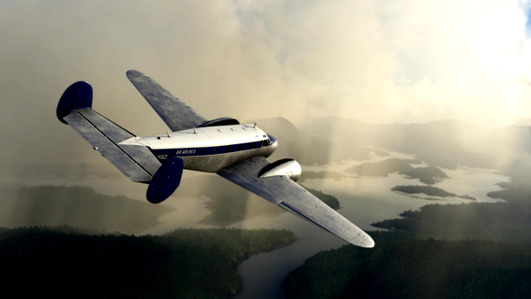 Air America Beech 18 - for Microsoft Flight Simulator