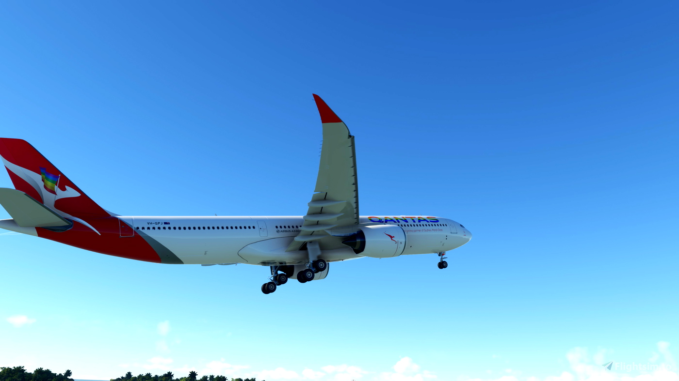 Airbus A330-900 Qantas Rainbow Roo VH-QPJ for Microsoft Flight ...