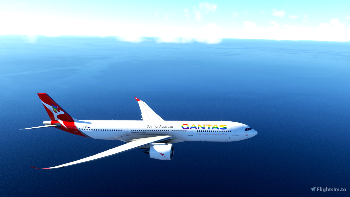 Airbus A330-900 Qantas Rainbow Roo VH-QPJ for Microsoft Flight ...