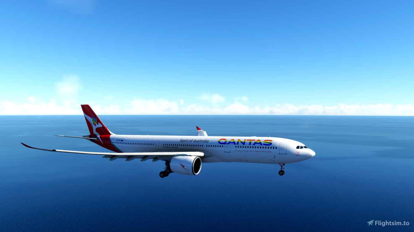 Airbus A330-900 Qantas Rainbow Roo VH-QPJ for Microsoft Flight ...