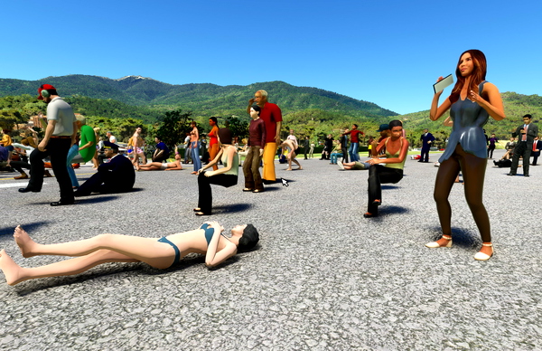 Animated Human 3D Models Library - for Microsoft Flight Simulator