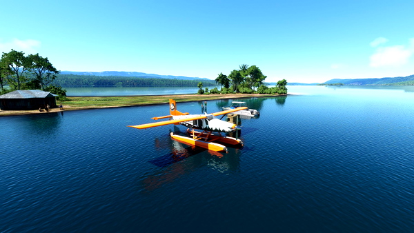 Asobo's PC6 Bush Divers Floats and Skis Livery - for Microsoft Flight Simulator