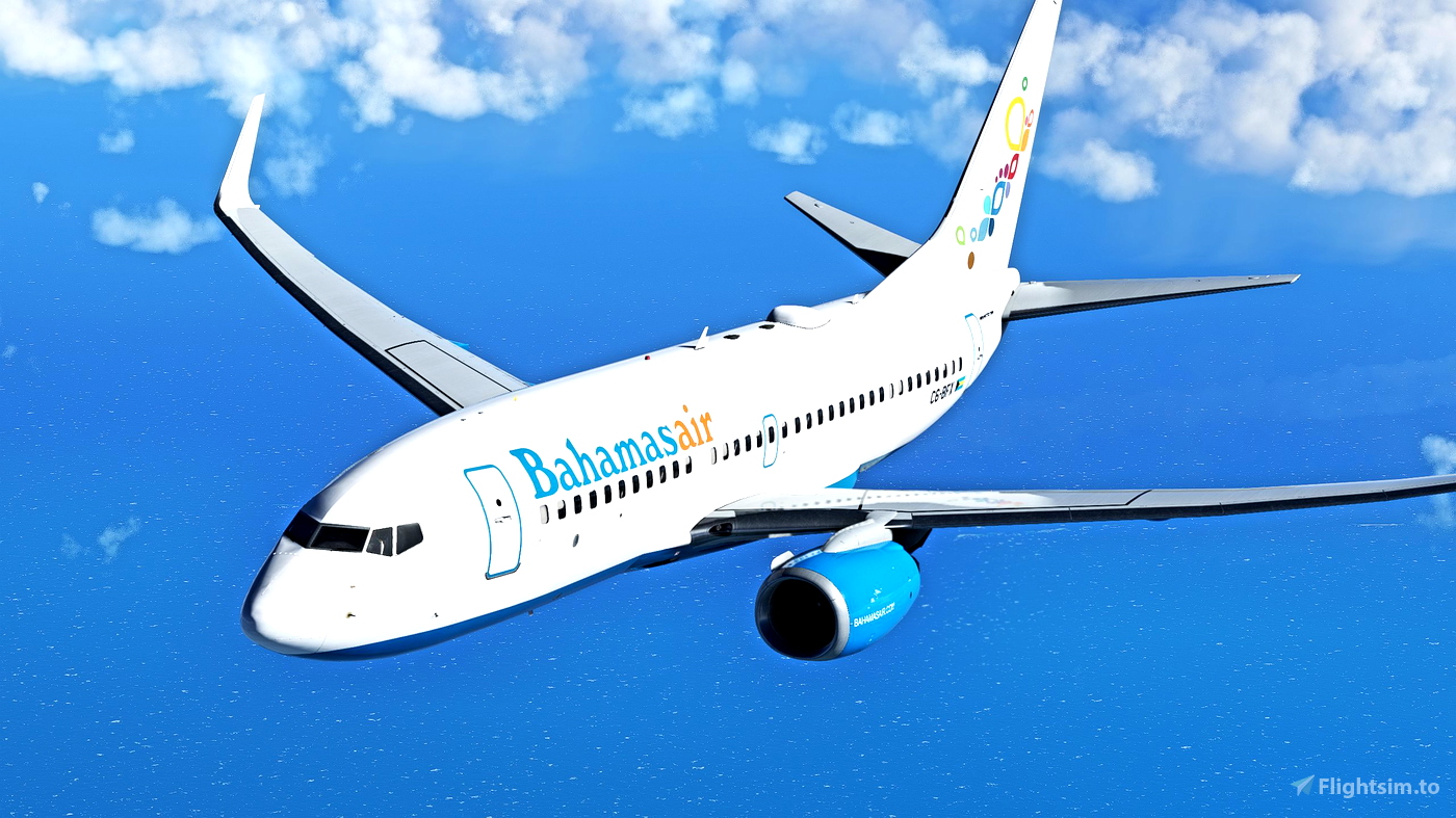 BahamasAir [8K] PMDG 737700 for Microsoft Flight Simulator MSFS