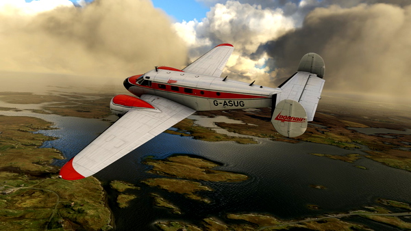 Beech 18 Loganair G-ASUG (Early) - for Microsoft Flight Simulator