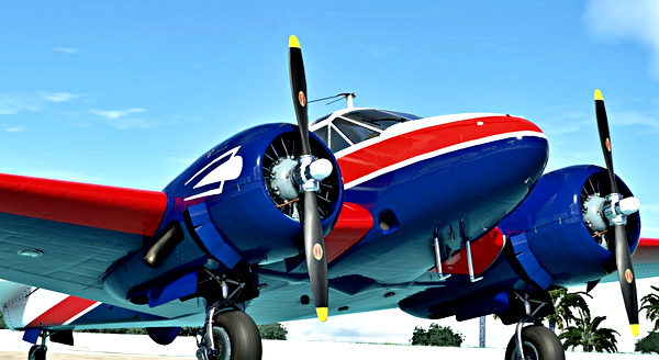 Beech 18 Movie plane - for Microsoft Flight Simulator