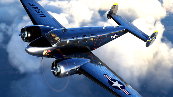 Beechcraft C-45H "The Redhead" N9550Z - for Microsoft Flight Simulator