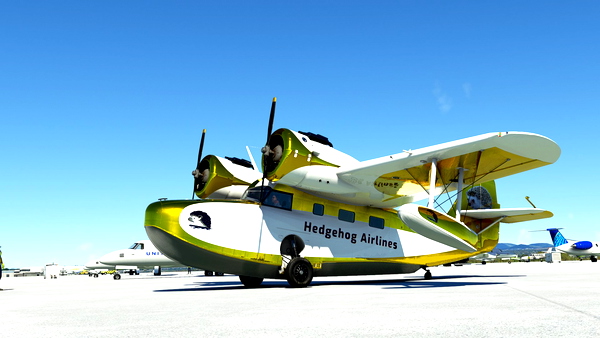 Big Radials – JRF–6B Goose HEDGEHOG AIRLINES N73SZ (REQUESTED / FICTIONAL) - for Microsoft Flight Simulator