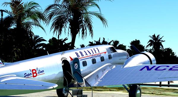 Boeing 247d Braniff Airlines - for Microsoft Flight Simulator