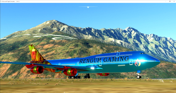 Boeing 747-8 Chrome(Renguh Gaming Fictional Livery) - for Microsoft Flight Simulator