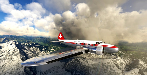 Boeing B247D Swiss Airlines - for Microsoft Flight Simulator