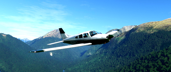 Carenado PA-28 Green and white - for Microsoft Flight Simulator