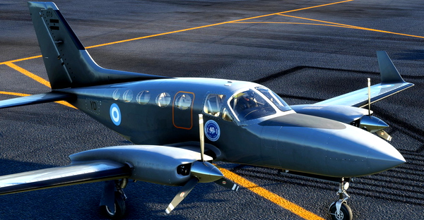 Cessna 414 Fuerza Aérea Argentina Reconocimiento - for Microsoft Flight Simulator