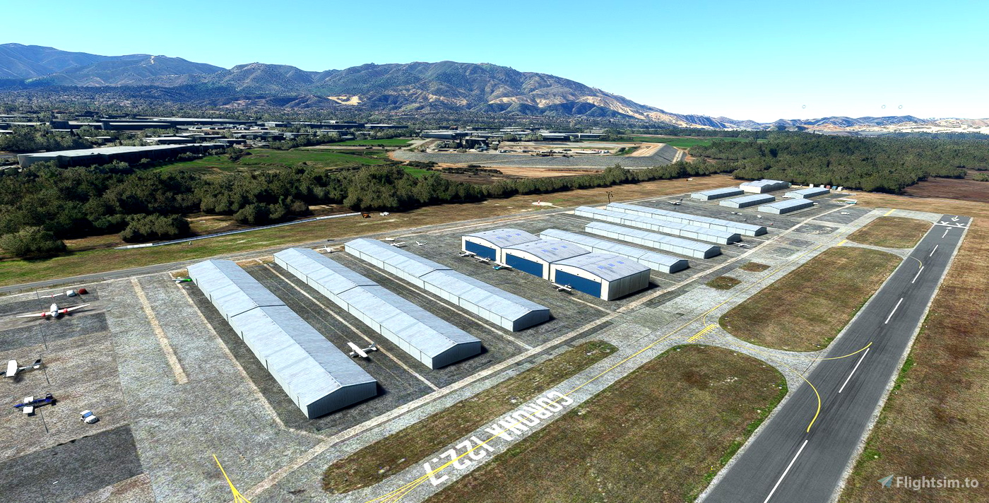 Corona Municipal Airport, CA for Microsoft Flight Simulator MSFS