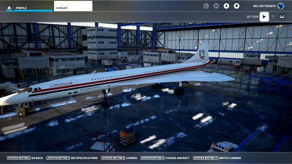 DC Designs Concorde old loganair - for Microsoft Flight Simulator