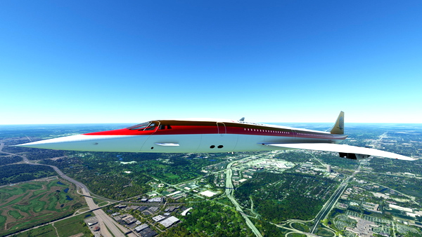 DC Designs Continental Airlines Meatball Livery (N600CO - Fictional) - for Microsoft Flight Simulator