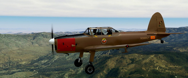 DHC-1 Chipmunk ah N168AZ Beige Taaqtam - for Microsoft Flight Simulator