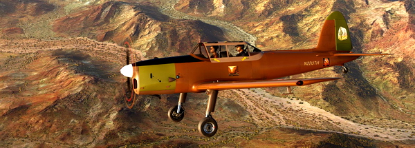 DHC-1 Chipmunk AH N22UTH Brown - for Microsoft Flight Simulator