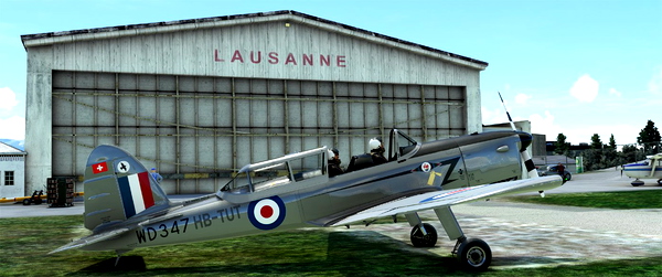 de Havilland Canada DHC-1 Chipmunk "HB-TUT" - for Microsoft Flight Simulator