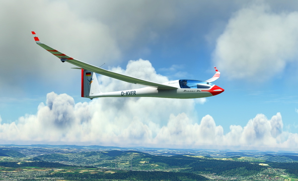 Discus 2C Premium VFR-Flightsimmmer - for Microsoft Flight Simulator