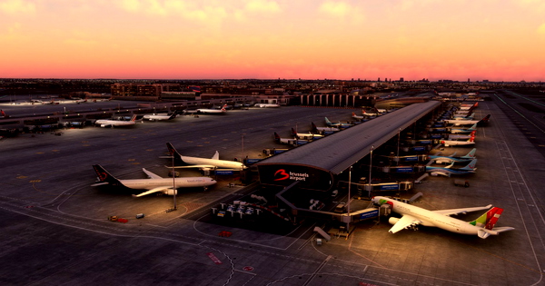 EBBR Static Aircraft - for Microsoft Flight Simulator