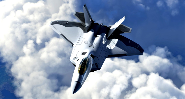 F-22A 422nd TES - "Mirror/Chrome" skin - for Microsoft Flight Simulator