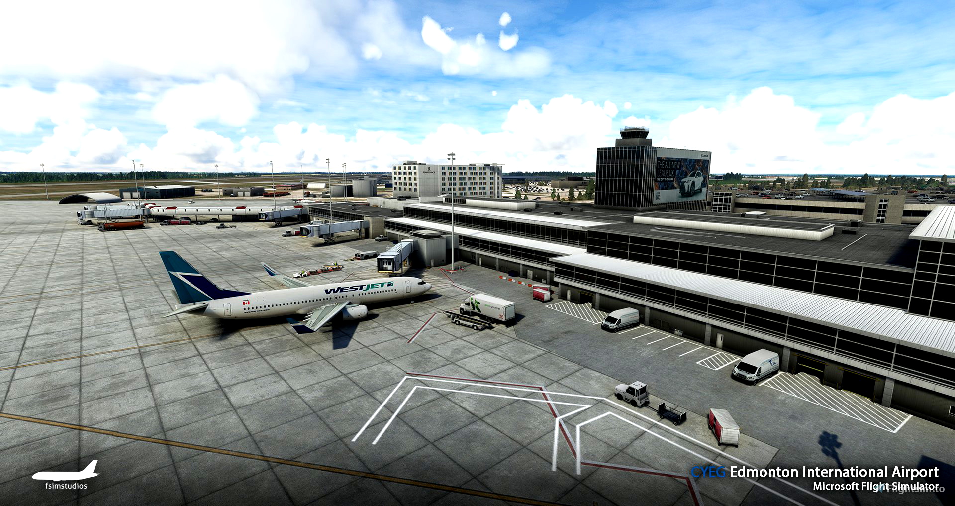 FSimStudios CYEG Edmonton International Airport for MSFS