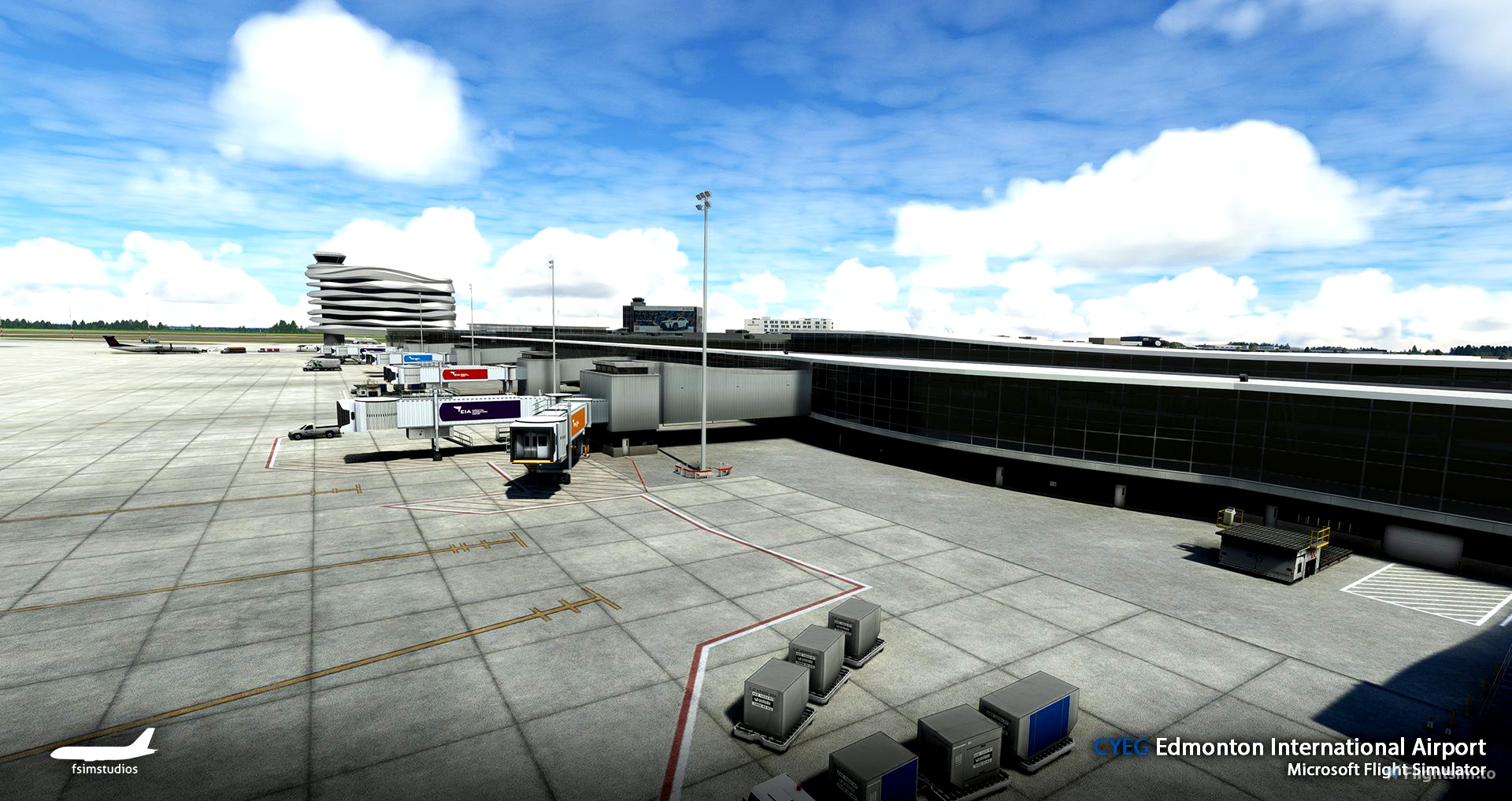 FSimStudios CYEG Edmonton International Airport for MSFS