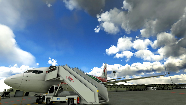 Ground Service Royal Air Maroc - RAM Handling PMDG 737-700 - for Microsoft Flight Simulator