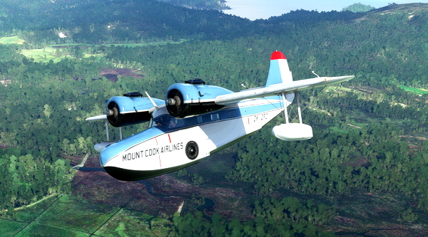 Grumman JRF Goose ZK-DFC Mount Cook Airlines - for Microsoft Flight Simulator