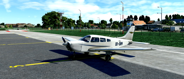 OO-DKM - JustFlight Piper P28 Warrior II - Vliegclub Grimbergen - for Microsoft Flight Simulator