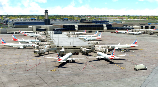 KCLT Static Aircraft - for Microsoft Flight Simulator