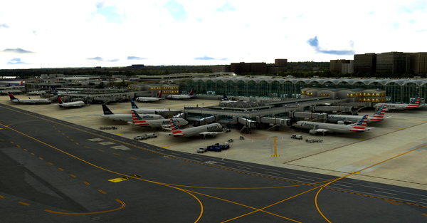 KDCA Static Aircraft - for Microsoft Flight Simulator