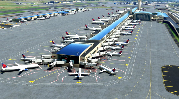 KDTW Static Aircraft - for Microsoft Flight Simulator