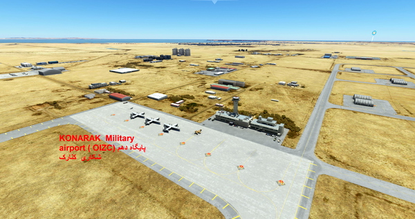 KONARAK Military airport ( OIZC)پایگاه دهم شکاری کنارک - for Microsoft Flight Simulator
