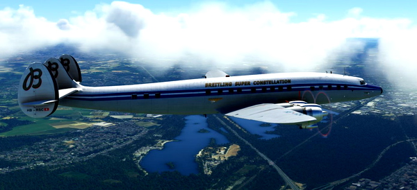 HB-RSC (before 2019)L-1049G Super Constellation - for Microsoft Flight Simulator