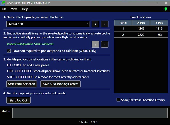 MSFS Pop Out Panel Manager - for Microsoft Flight Simulator