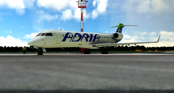 "New" Adria Airways livery for CRJ700; S5-VAI - for Microsoft Flight Simulator