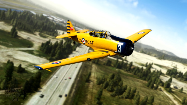 North American Aviation T-6 Texan / Harvard RCAF Goldilocks Display Team - for Microsoft Flight Simulator