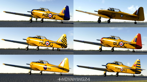 North American Aviation T-6 Texan / Harvard RCAF Pack - for Microsoft Flight Simulator