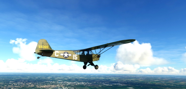 Piper L-4 Grasshopper N1227N - for Microsoft Flight Simulator