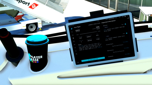 ☕ Player Base FBW A32NX Coffee Cup ☕ - for Microsoft Flight Simulator