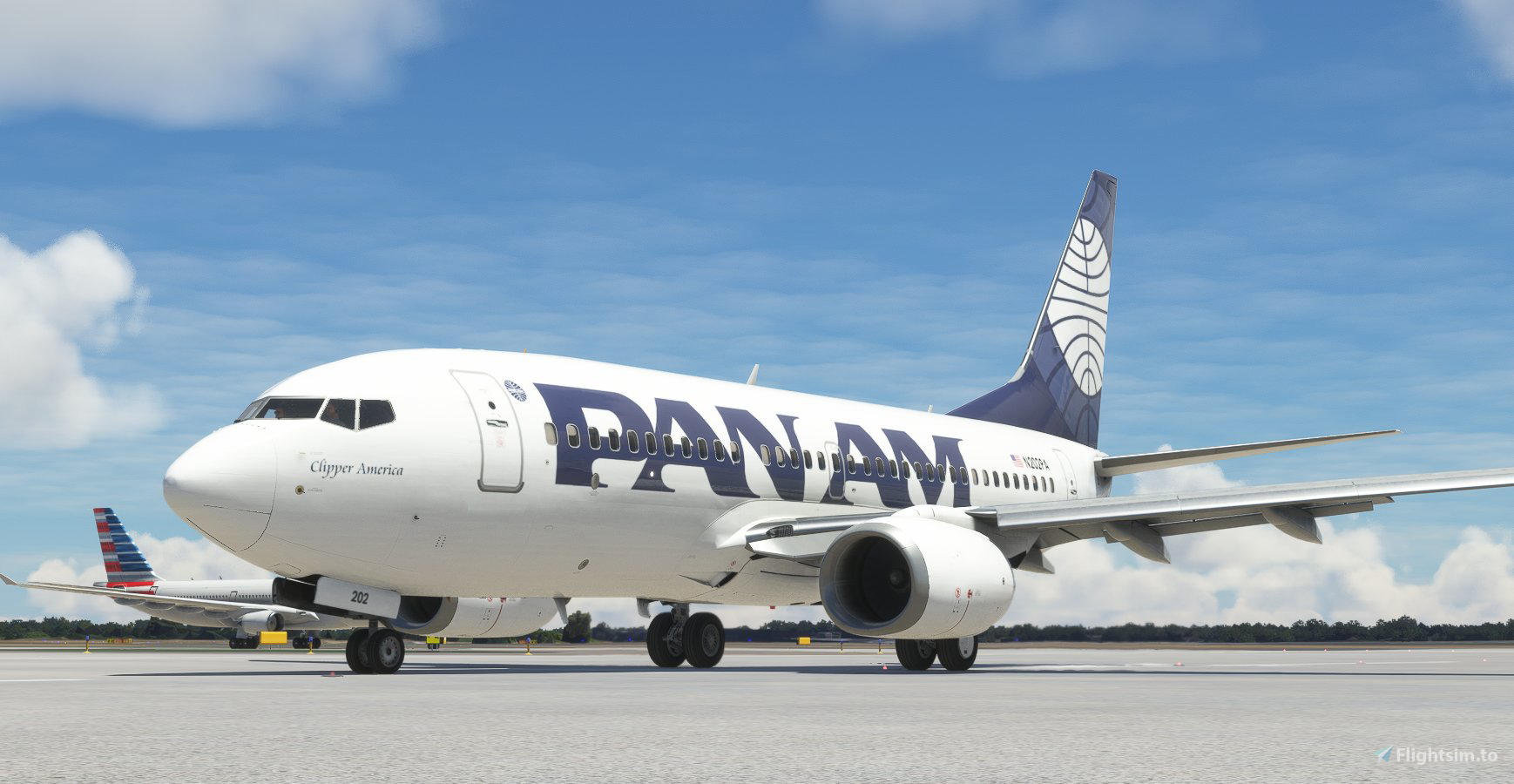 PMDG 737-700 - Pan Am (Modern Livery) [Fictional] для Microsoft Flight Simulator