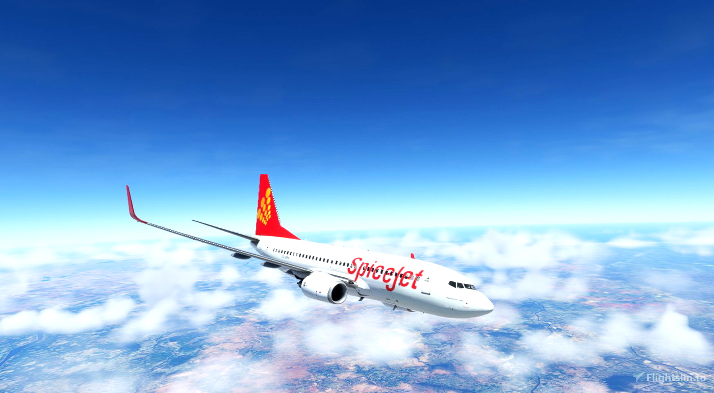 PMDG 737-700 SpiceJet livery pour Microsoft Flight Simulator | MSFS