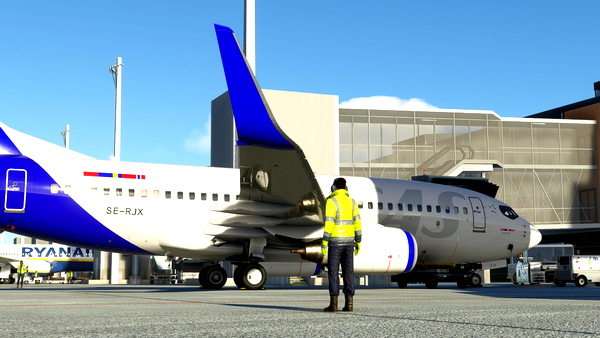 PMDG737 SAS821 ENGM to EHAM WITH REAL ATC COMMUNICATIONS - for Microsoft Flight Simulator