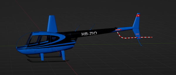 Robinson R44 Raven II HB-ZIO CIV VARIANTE - for Microsoft Flight Simulator