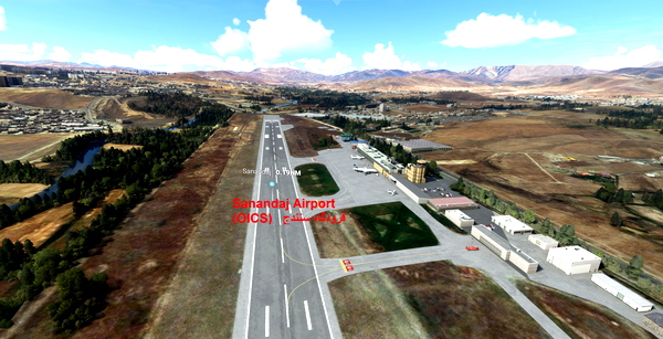 Sanandaj airport ( OICS) فرودگاه سنندج - for Microsoft Flight Simulator