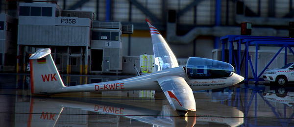 Schempp-Hirth | Discus-2c FES | D-KWFE | FLIEGERSCHULE Wasserkuppe - for Microsoft Flight Simulator