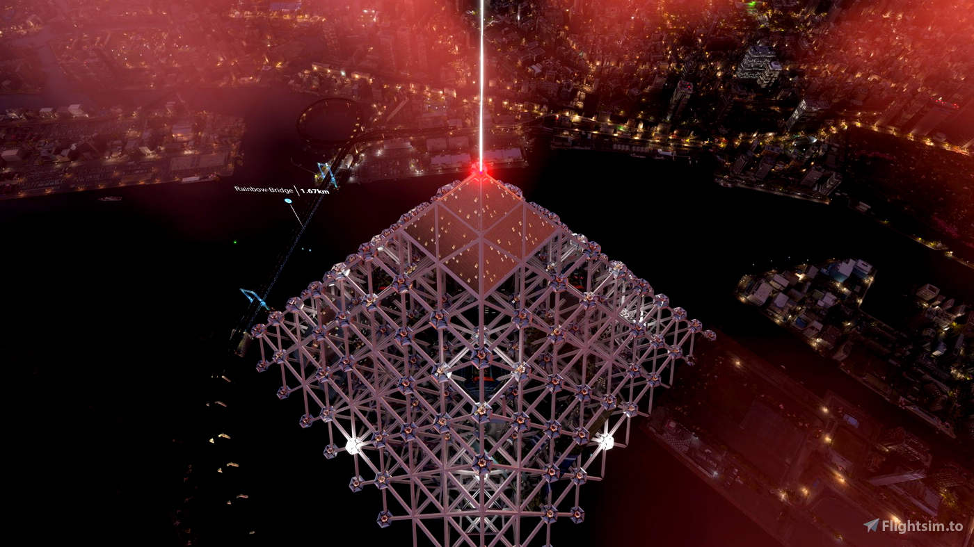 Tokyo's Mega 🔼 Pyramid City for Microsoft Flight Simulator | MSFS